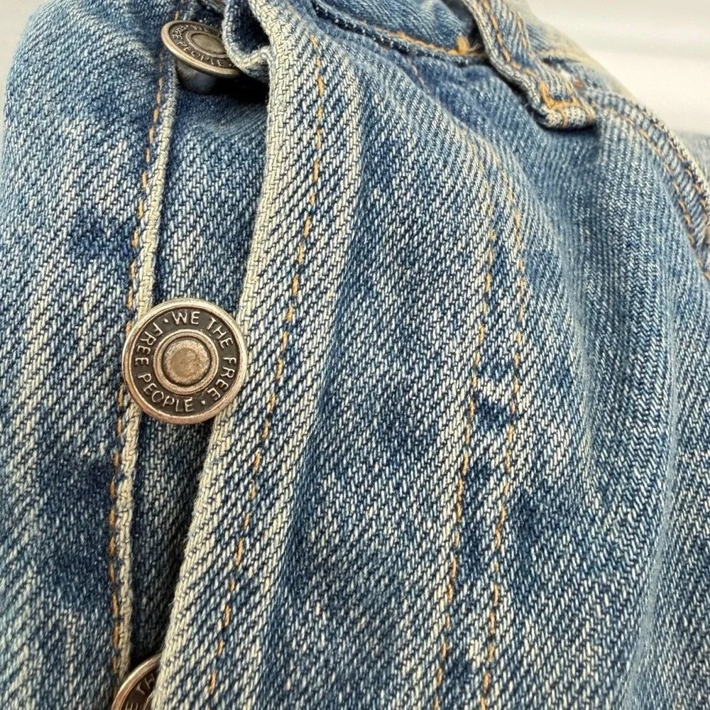 Free People We The Free‎ Lasso Straight Jeans Womens Size 28 High Rise Denim